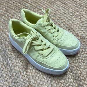 HandM yellow platform sneakers